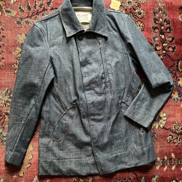 Vintage Style Reproduction Kee Denim Chore Jacket Barn Coat - Picture 1 of 11
